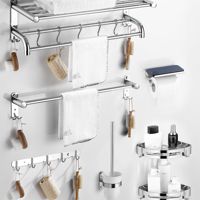 Modern Bathroom Accessory Kit Stainless Steel Bath Shelf Bathroom Set