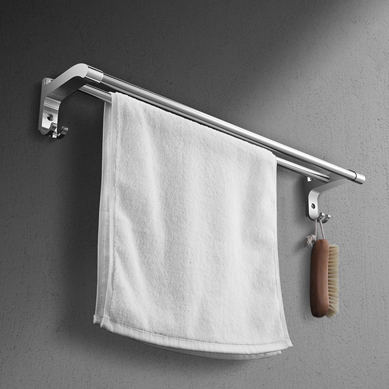 Modern Sliver Bath Hardware Set Metal Bathroom Accessory Kit