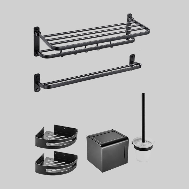 Modern Bathroom Accessory Kit Paper Holder Bath Shelf Bath Hardware Set