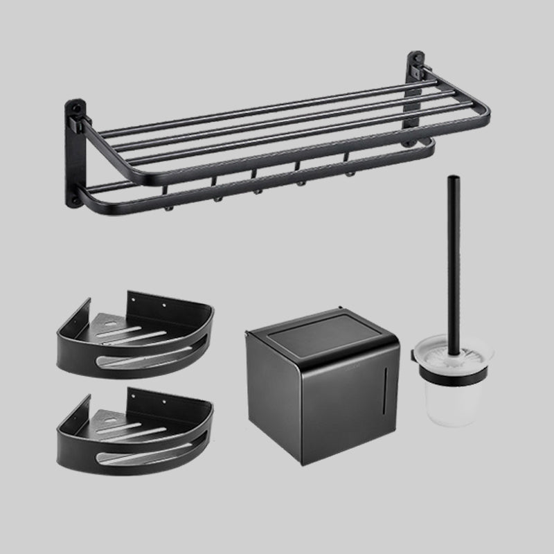 Modern Bathroom Accessory Kit Paper Holder Bath Shelf Bath Hardware Set