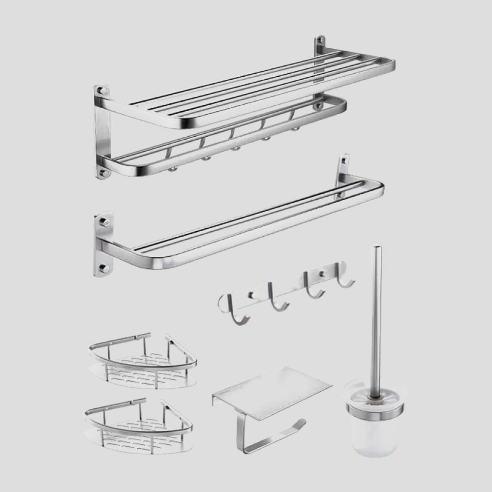 Modern Bathroom Accessory Kit Paper Holder Bath Shelf Bath Hardware Set