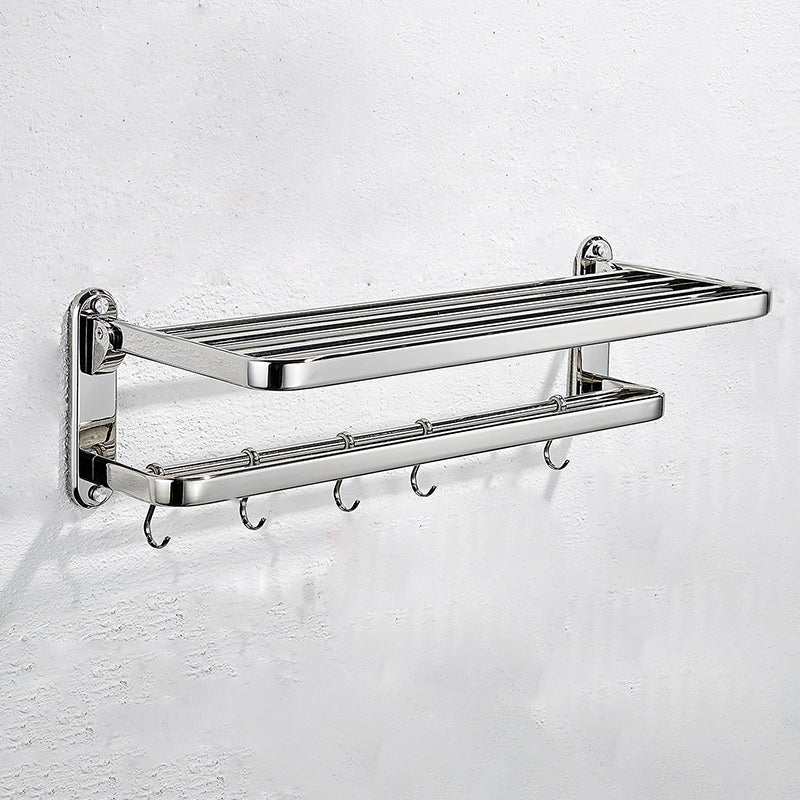 Modern Steel Bath Hardware Set Sliver Bathroom Accessory Kit