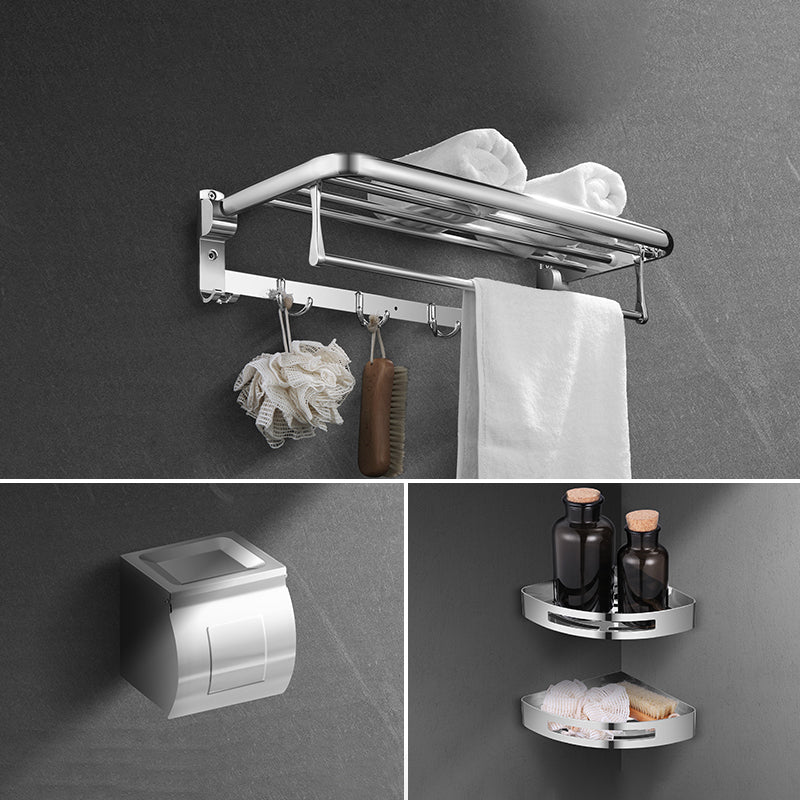 Modern Stainless Steel Bath Shelf Paper Holder Bath Hardware Set