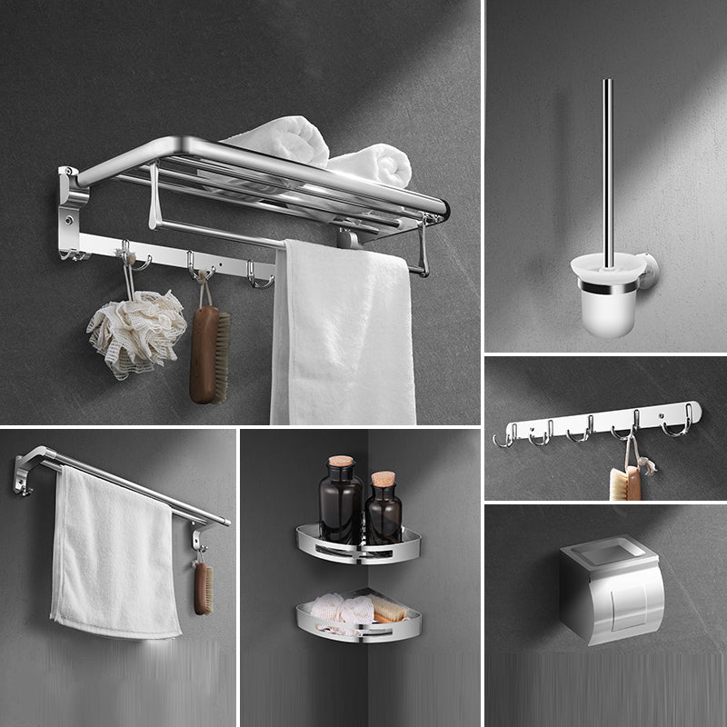 Modern Stainless Steel Bath Shelf Paper Holder Bath Hardware Set