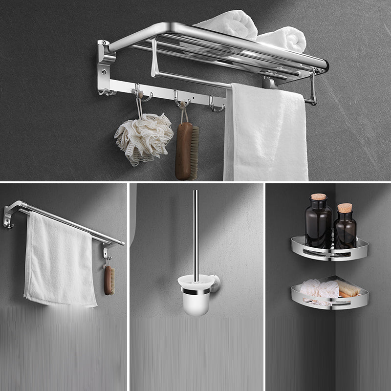 Modern Stainless Steel Bath Shelf Paper Holder Bath Hardware Set