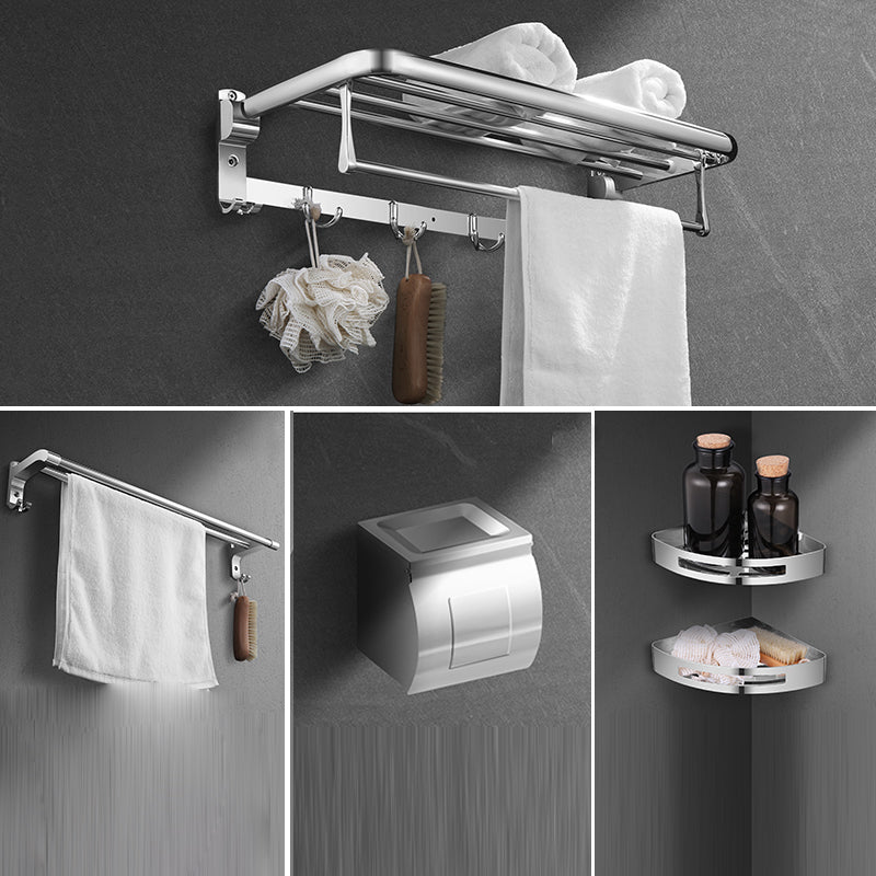 Modern Stainless Steel Bath Shelf Paper Holder Bath Hardware Set