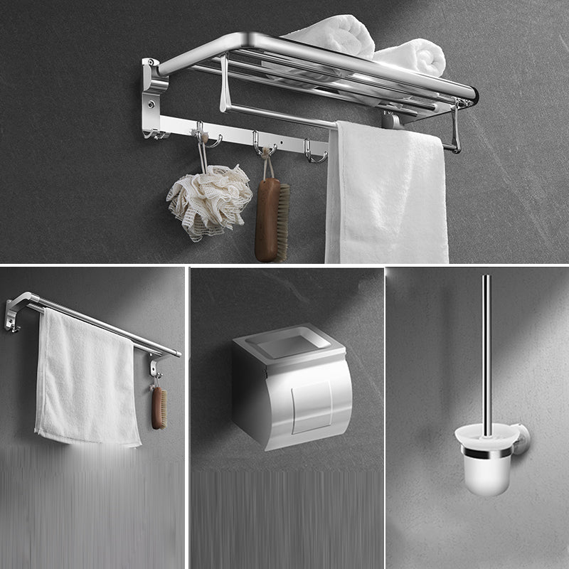 Modern Stainless Steel Bath Shelf Paper Holder Bath Hardware Set