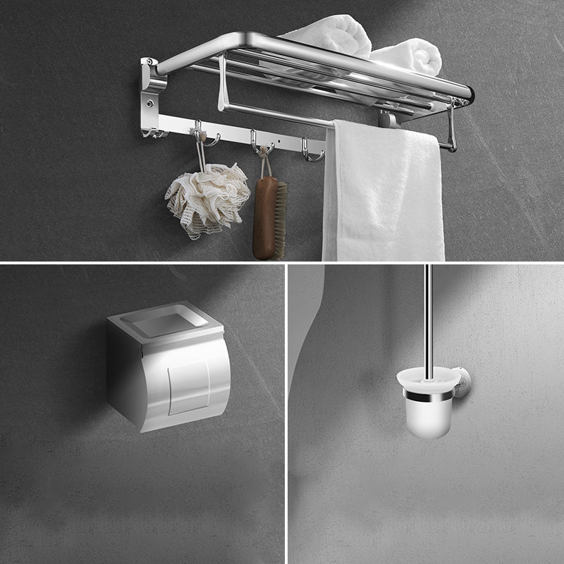 Modern Stainless Steel Bath Shelf Paper Holder Bath Hardware Set