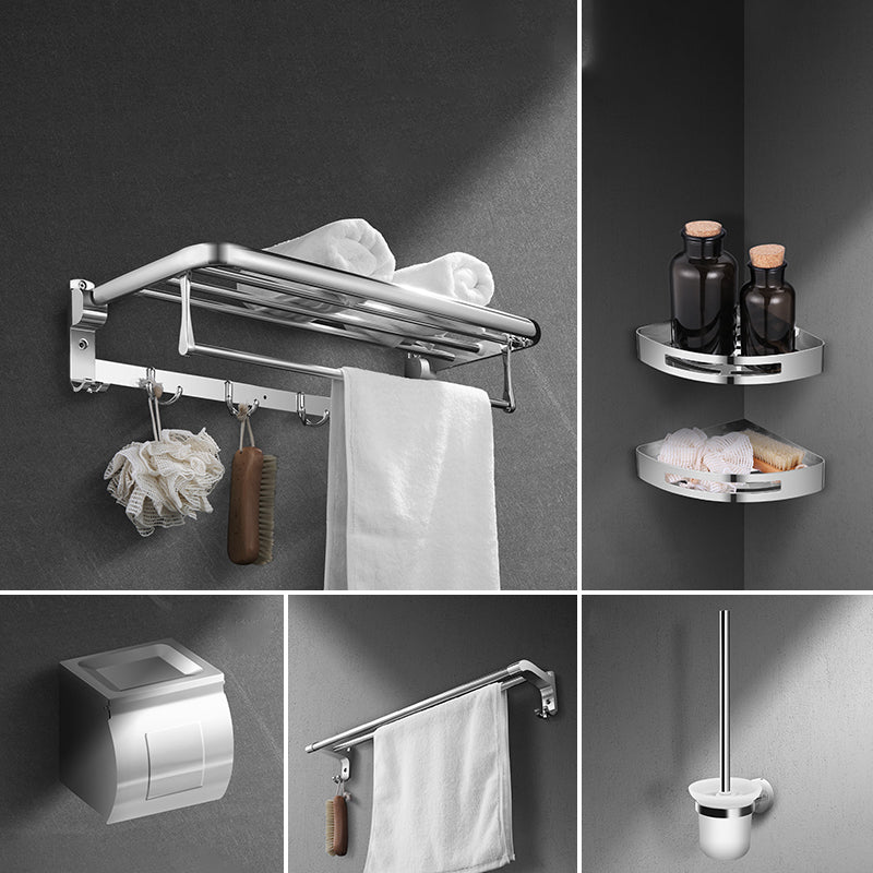 Modern Stainless Steel Bath Shelf Paper Holder Bath Hardware Set