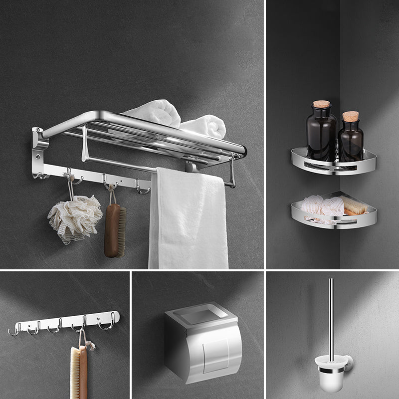 Modern Stainless Steel Bath Shelf Paper Holder Bath Hardware Set