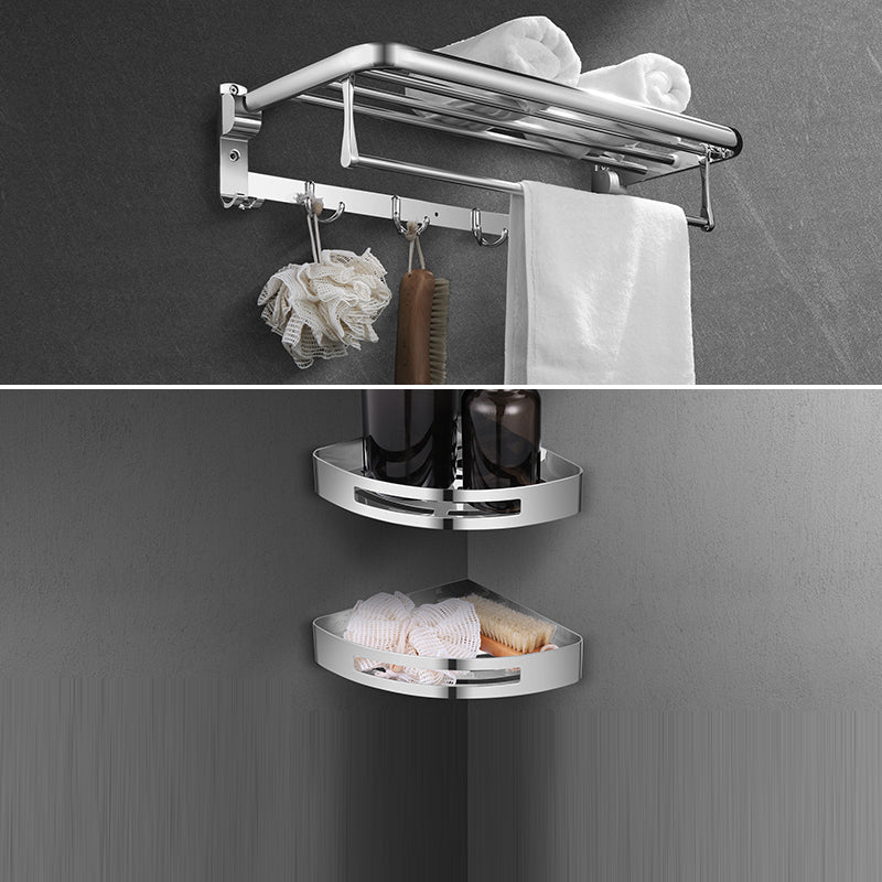 Modern Stainless Steel Bath Shelf Paper Holder Bath Hardware Set