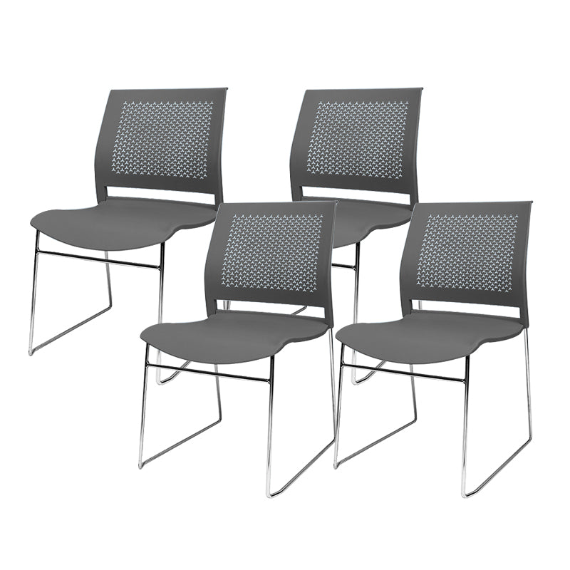 Contemporary Ergonomic Conference Chair Metal Office Chair without Arm