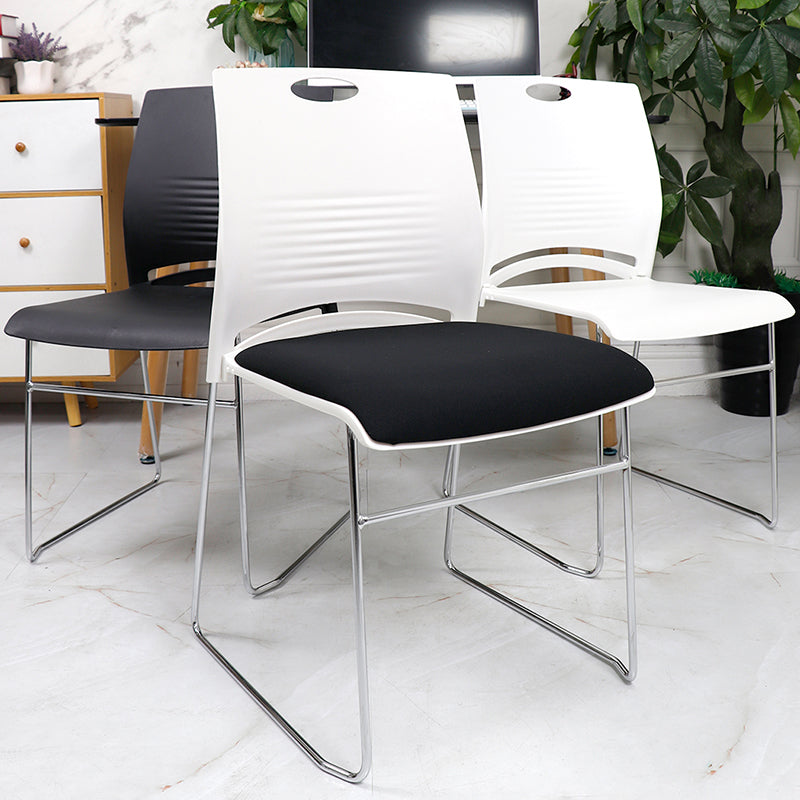 Contemporary Office Chair Metal Conference Chair without Arm