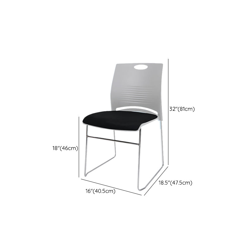 Contemporary Office Chair Metal Conference Chair without Arm