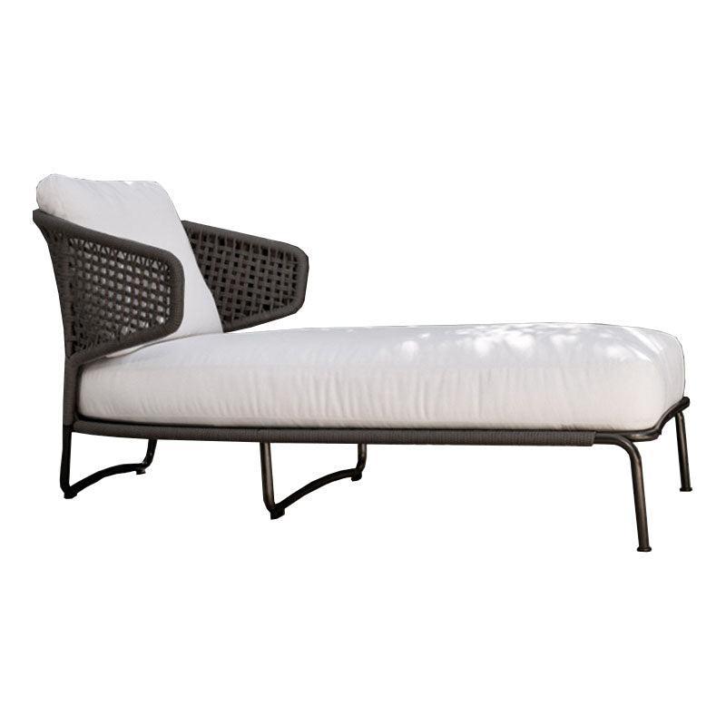 Modern Metal Frame Patio Sofa Water Resistant Outdoor Patio Sofa with Cushion