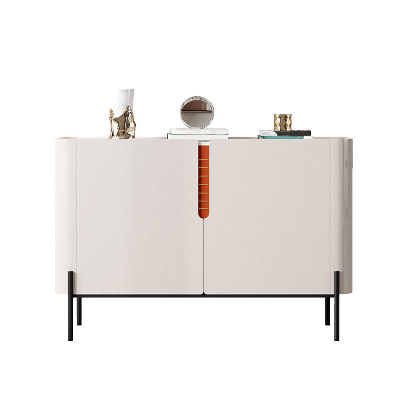 Stone Credenza Contemporary Style Dining Buffet with Cabinets