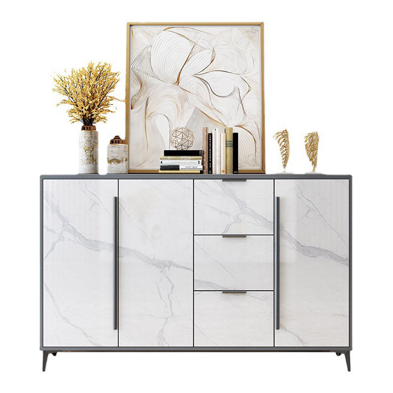 Glam Style Sideboard Engineered Wood Side Board for Living Room