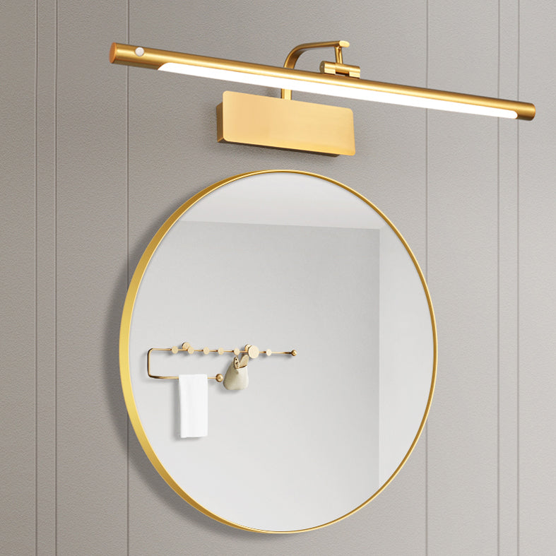 Modern Minimalist Style Strip Flush Mount Wall Sconce Metal Wall Mounted Lamps for Bathroom