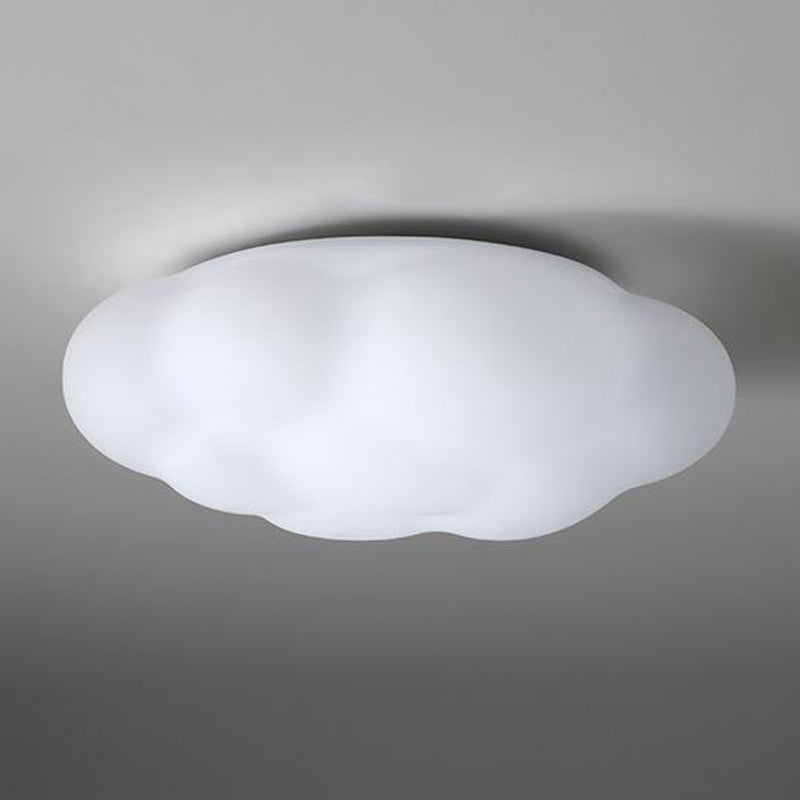 Single Modern White Flush Mount Lighting Acrylic Ceiling Light for Bedroom