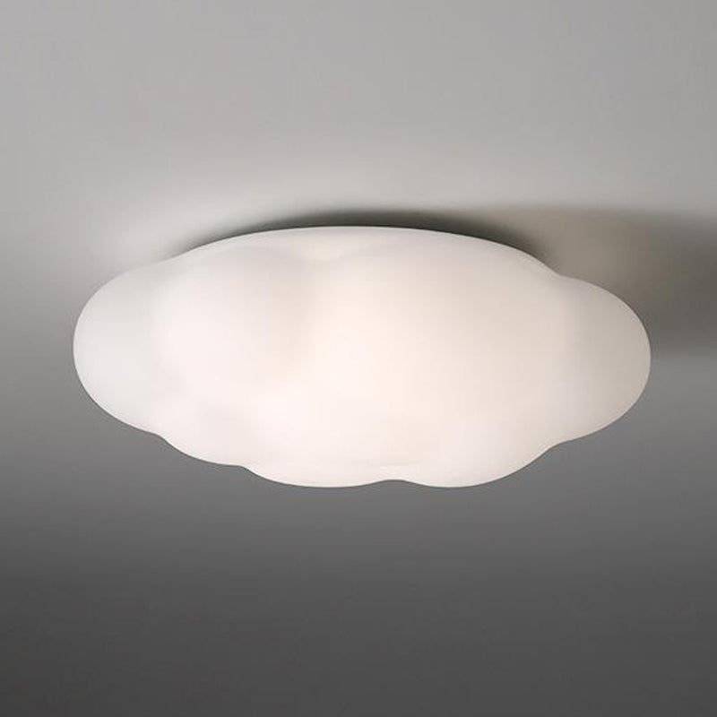 Single Modern White Flush Mount Lighting Acrylic Ceiling Light for Bedroom