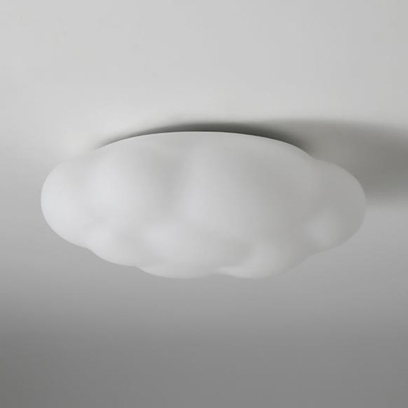 Single Modern White Flush Mount Lighting Acrylic Ceiling Light for Bedroom