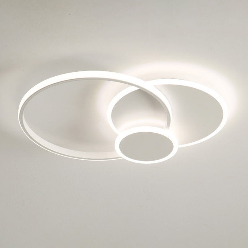 LED Flush Mount Lighting Contemporary White Ceiling Light for Room