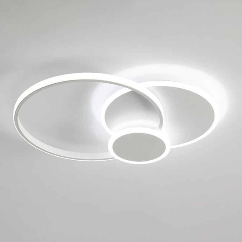 LED Flush Mount Lighting Contemporary White Ceiling Light for Room