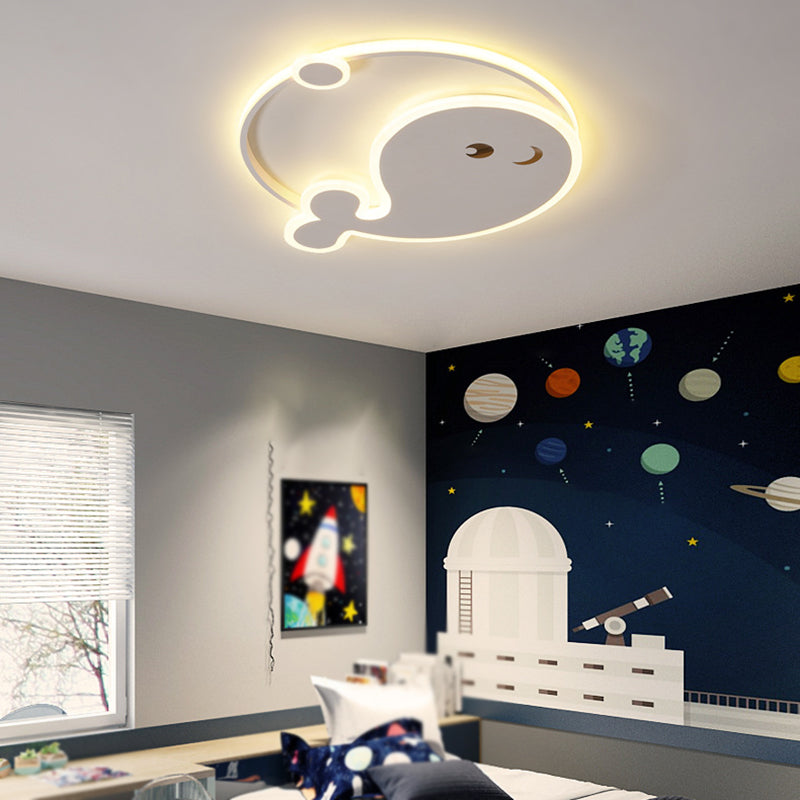 LED White Ceiling Light Children Flush Mount Lighting for Restaurant