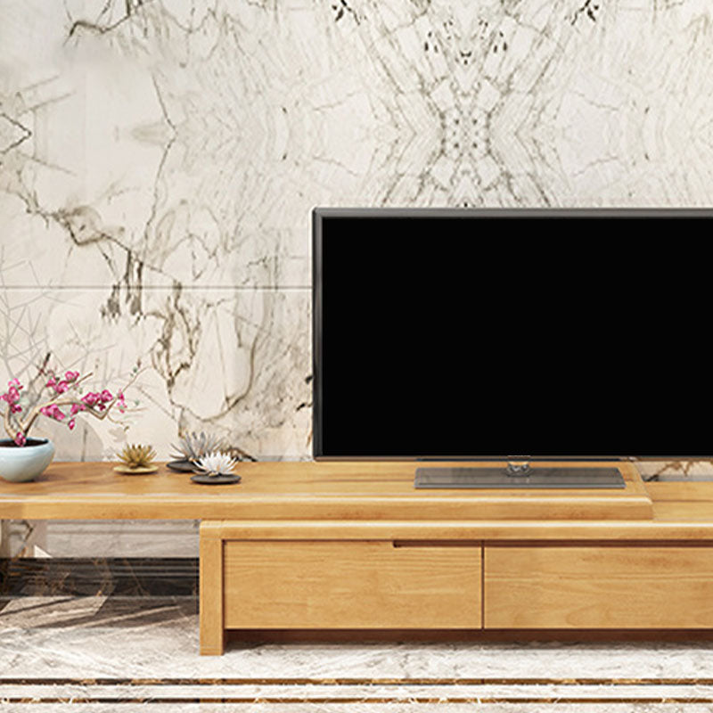 Traditional TV Media Console Solid Wood TV Console with 3 Drawers