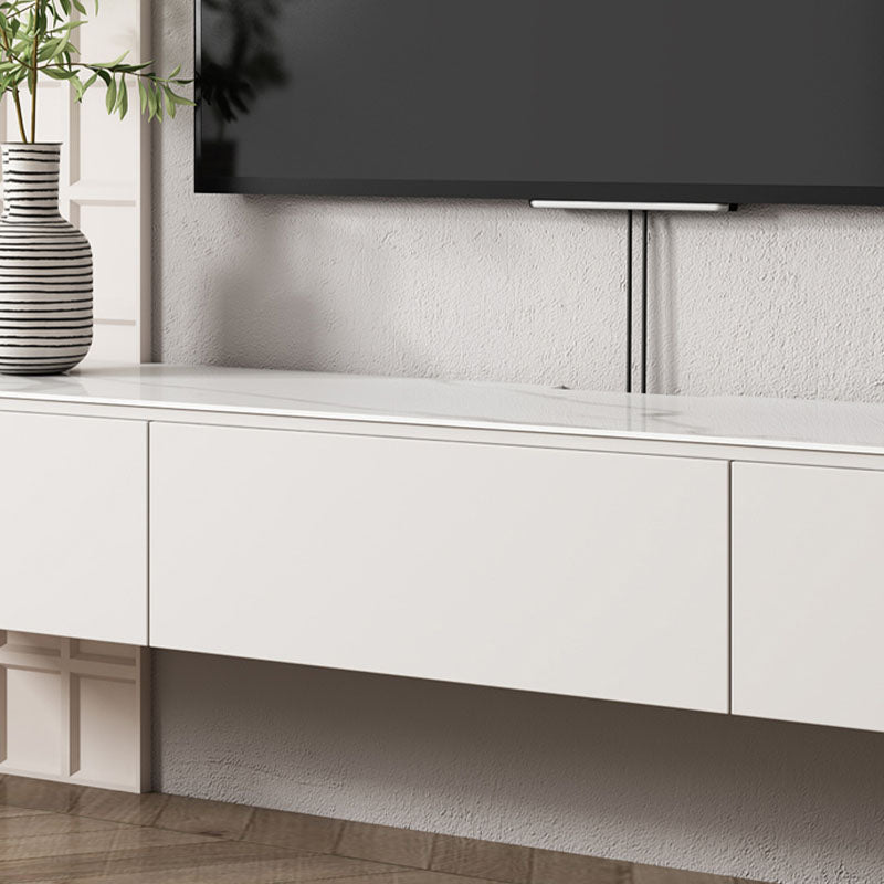 Modern TV Media Console Enclosed Storage TV Console with Drawers