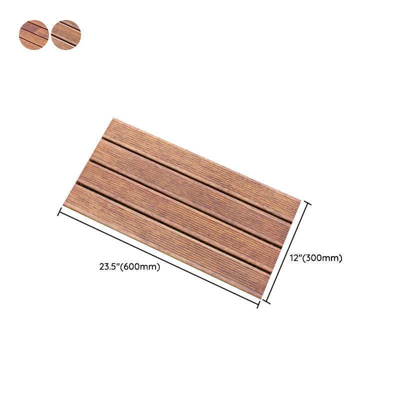 Tradition Teak Floor Tile Water Resistant Click Lock Wooden Floor for Living Room