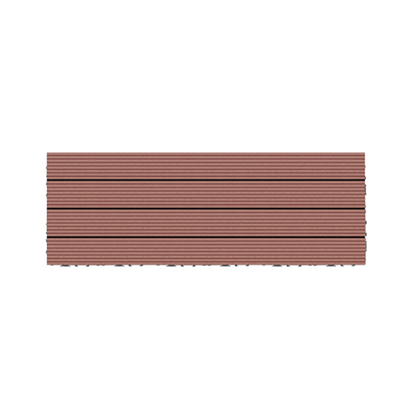 Wire Brushed Wood Floor Tile Click Lock Engineered Wood for Patio Garden