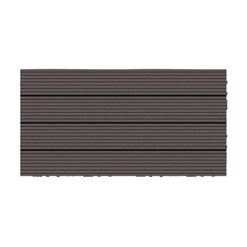 Wire Brushed Wood Floor Tile Click Lock Engineered Wood for Patio Garden