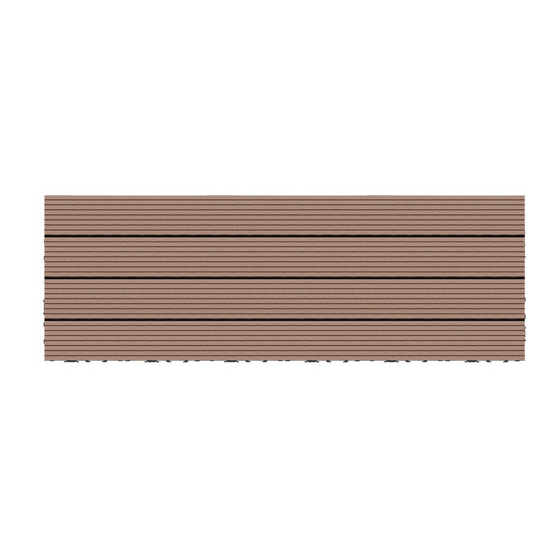 Wire Brushed Wood Floor Tile Click Lock Engineered Wood for Patio Garden