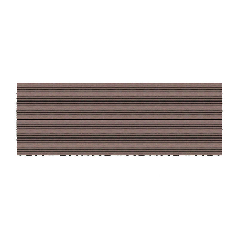 Wire Brushed Wood Floor Tile Click Lock Engineered Wood for Patio Garden