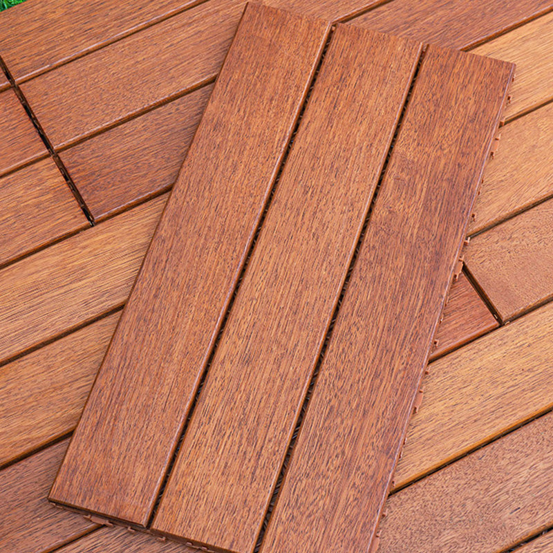 Tradition Teak Floor Tile Water Resistant Click Lock Wooden Floor for Balcony