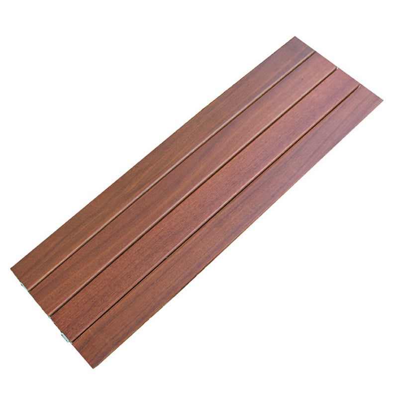 Tradition Teak Floor Tile Water Resistant Click Lock Wooden Floor for Balcony