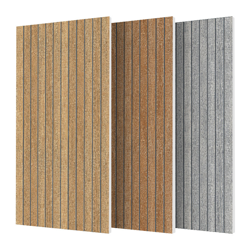 Modern Style Floor Tile Straight Edge Rectangle Wood Effect Floor Tile