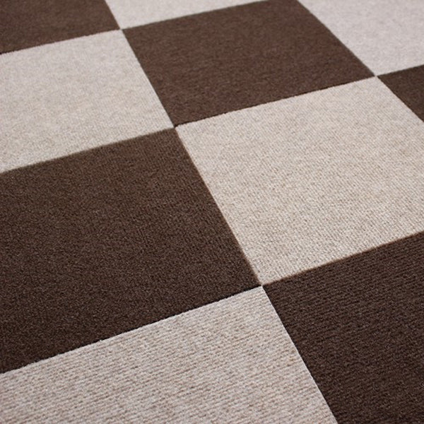 Carpet Tile Non-Skid Fade Resistant Solid Color Self-Stick Carpet Tiles Bedroom