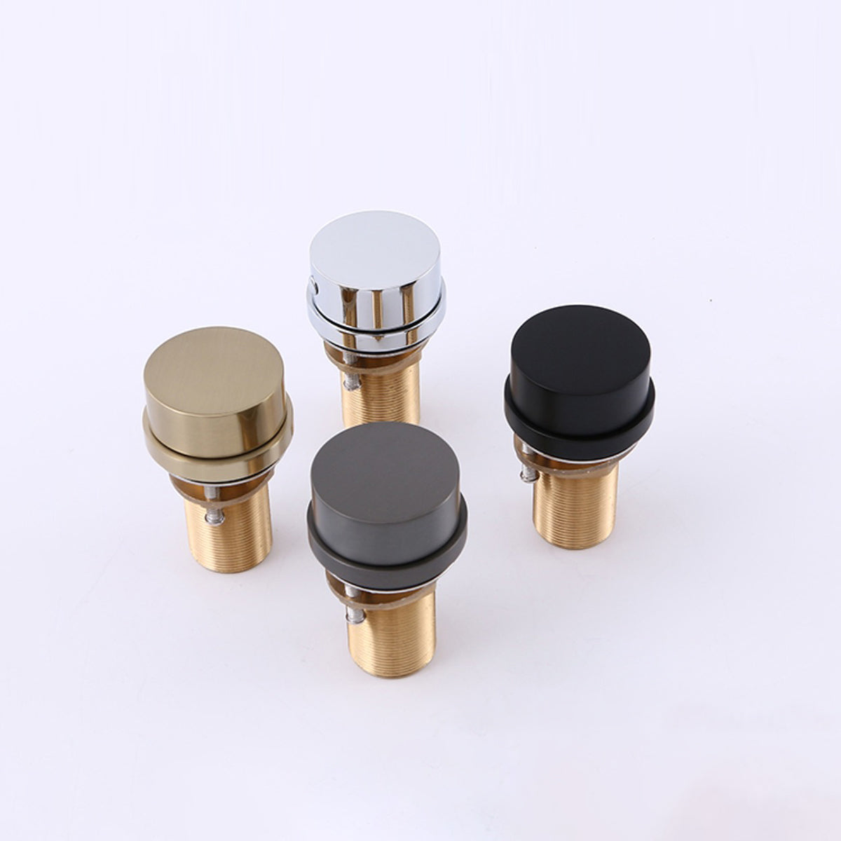 Modern Widespread Sink Faucet Knob Handle Gooseneck Arc Solid Brass Faucet