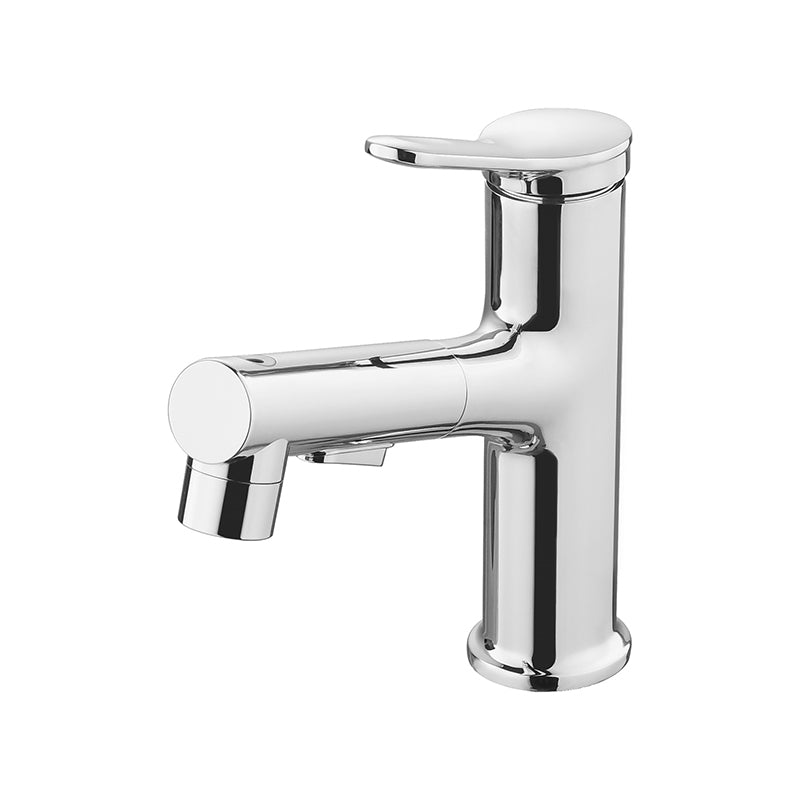 Contemporary Vessel Faucet Copper Single Handle Low Arc Retractable Vessel Faucet for Home