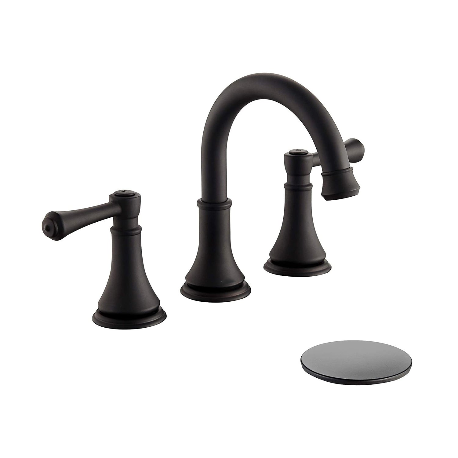 Modern Sink Faucet Widespread Faucet with 2 Handles and 3 Holes