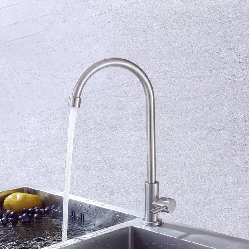 Contemporary Single Handle Faucet Standard Kitchen Faucet Pull down 1-Hold  Water Filler