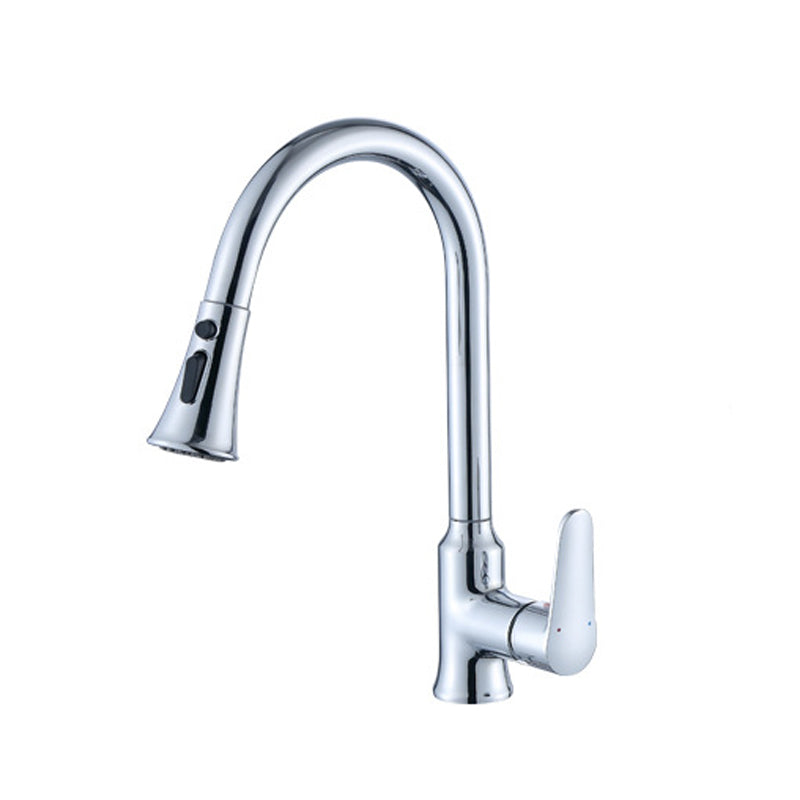 Modern Kitchen Faucet Single Handle Water Faucet with Pull out Sprayer