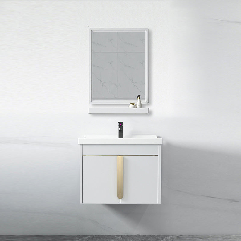 Contemporary Wall Mount Bath Vanity Mirror Cabinet Vanity Cabinet with Storage Shelving