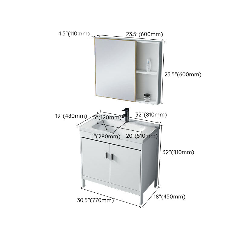 Modern Sink Vanity Free-standing Standard White Vanity Cabinet