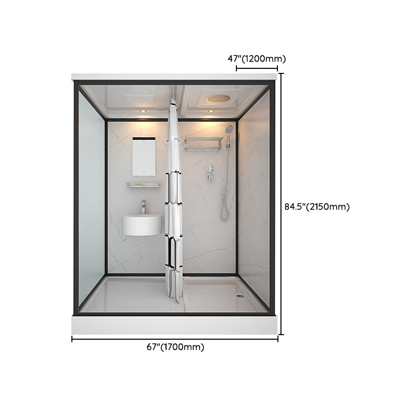 Sliding Shower Enclosure Framed Shower Enclosure with Tempered Glass