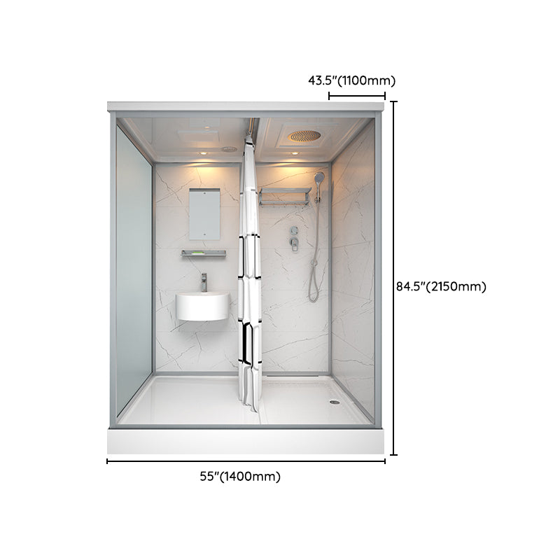 Sliding Shower Enclosure Framed Shower Enclosure with Tempered Glass