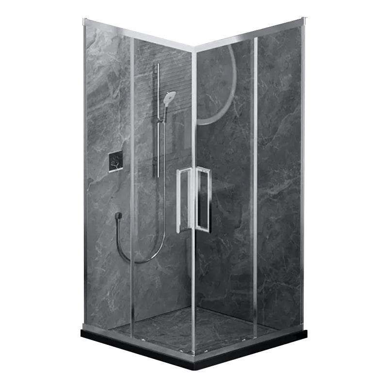 Semi-Frameless Tempered Glass Shower Enclosure with Half-Framed Shower Enclosure