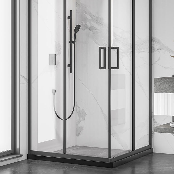 Semi-Frameless Tempered Glass Shower Enclosure with Half-Framed Shower Enclosure